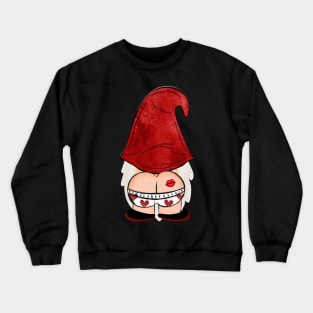 Valentine's Day 2024 Gnome Butt Cute Kiss Gnome Crewneck Sweatshirt